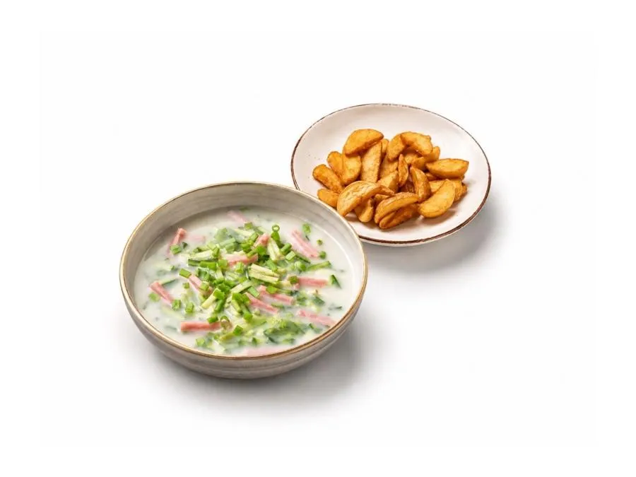 Окрошка с картошечкой